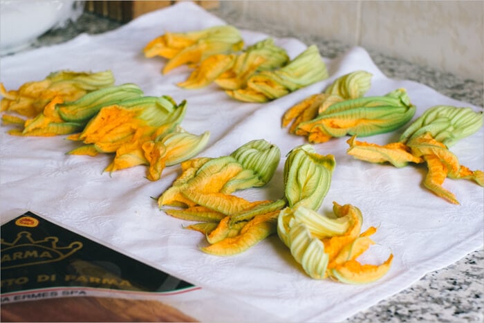 Zucchini Flowers used for frying