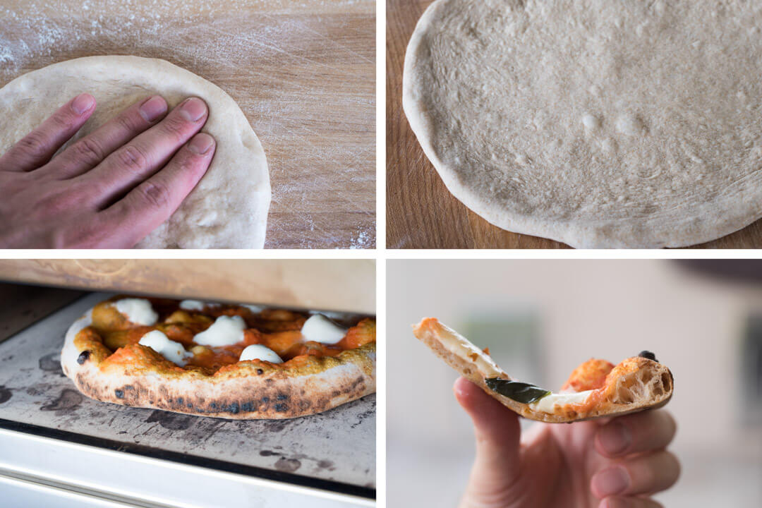 Shaping pizza dough