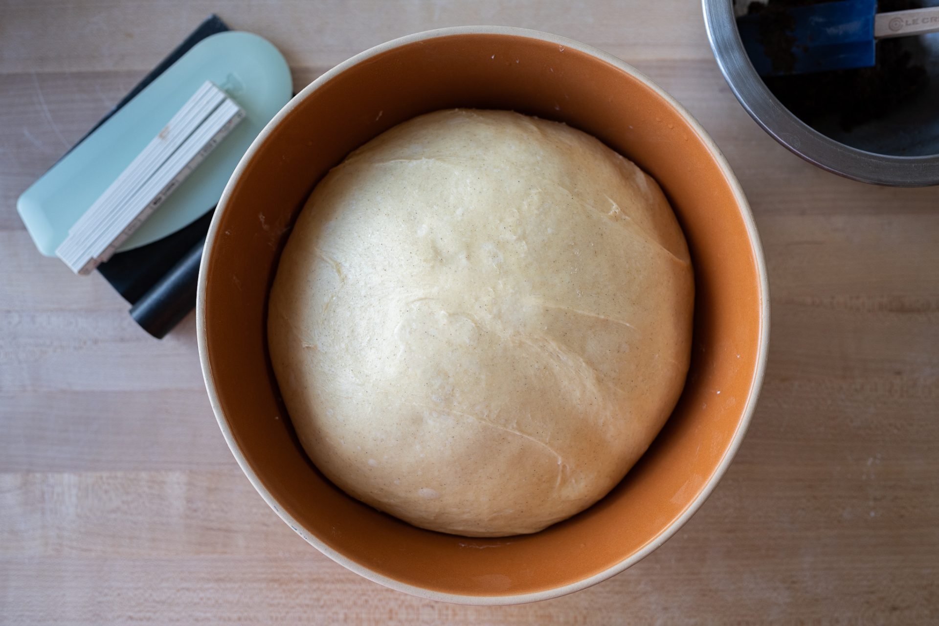 Chilled sourdough cardamom roll dough