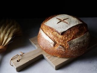 AI-Generated Sourdough Bread Recipe Final Loaf